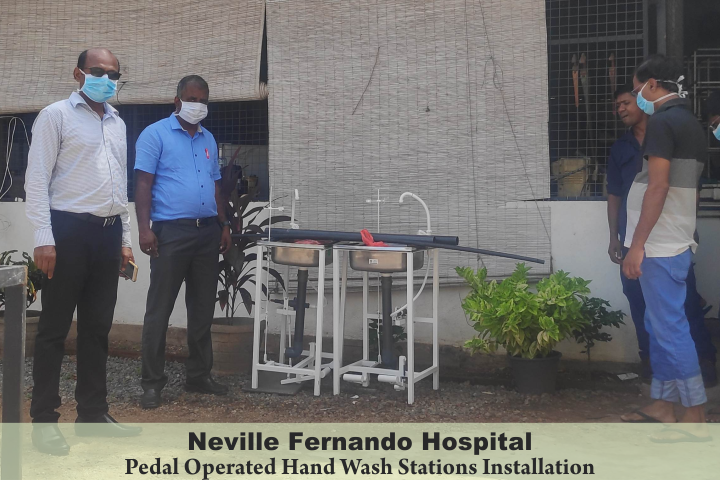 Pedal Operated Hand Wash Station Fabricate and Donation with Peradeniya Engineering 88 Batch.